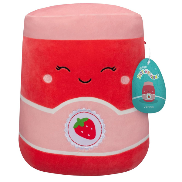 Squishmallows 14-Inch Janna Strawberry Jam