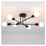 6-Light Mid Modern Century Ceiling Light Fixture