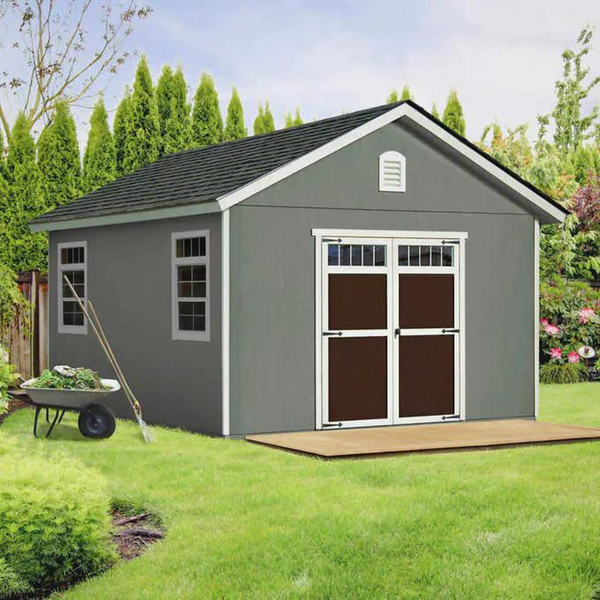 Yardline Piermont 12x16 Wood Storage Shed (DIY Installation)