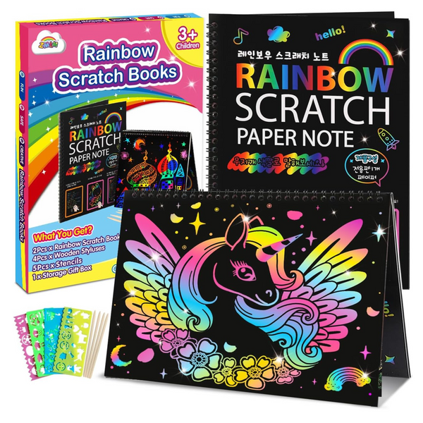 2-Pack Scratch Paper Art Kit