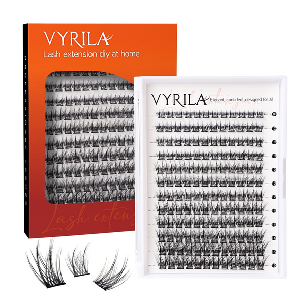 144-Piece Vyrila 3D Individual Lashes Cluster