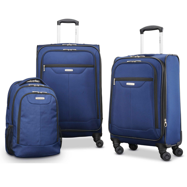 3-Piece Samsonite Tenacity Softside Luggage Set (Poseidon Blue)