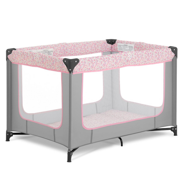 Dream On Me Zodiak Portable Playard, Grey and Pink