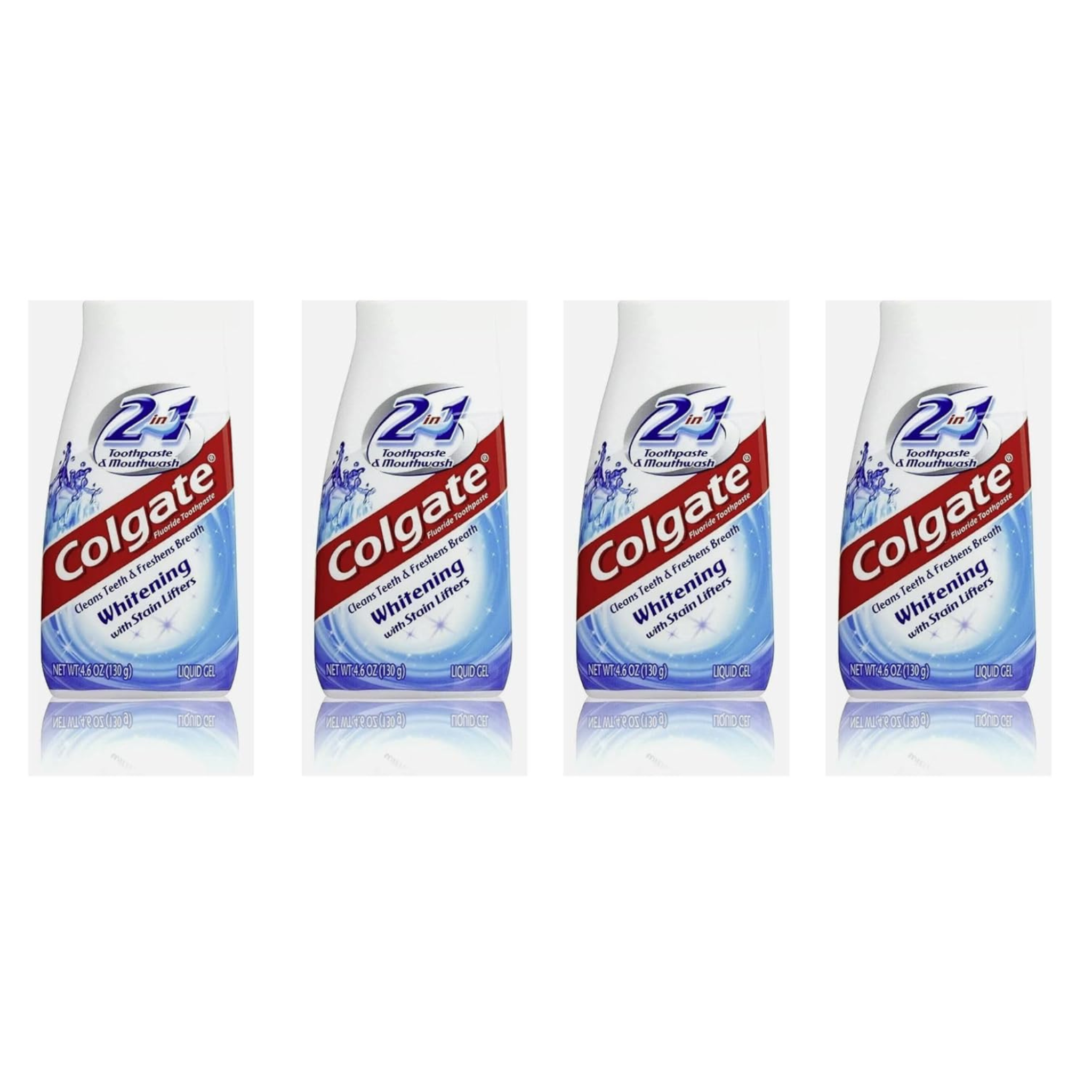 Colgate 2-in-1 Whitening With Stain Lifters Toothpaste, 4 Pack