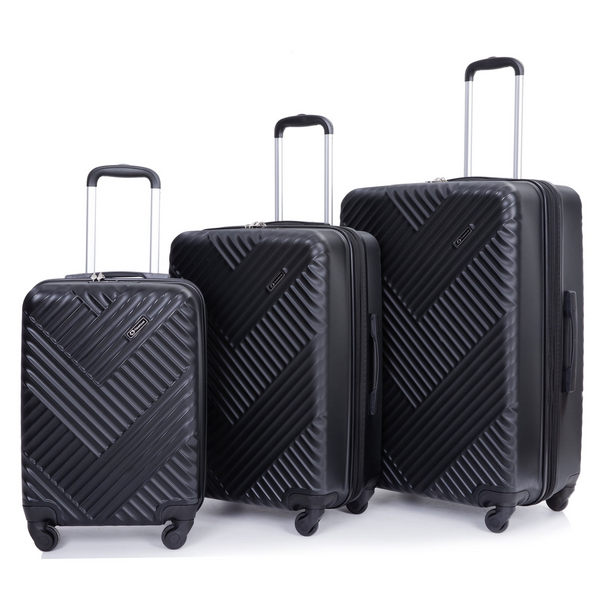 3-Piece Travelhousee Luggage Set with TSA Lock Spinner Wheels