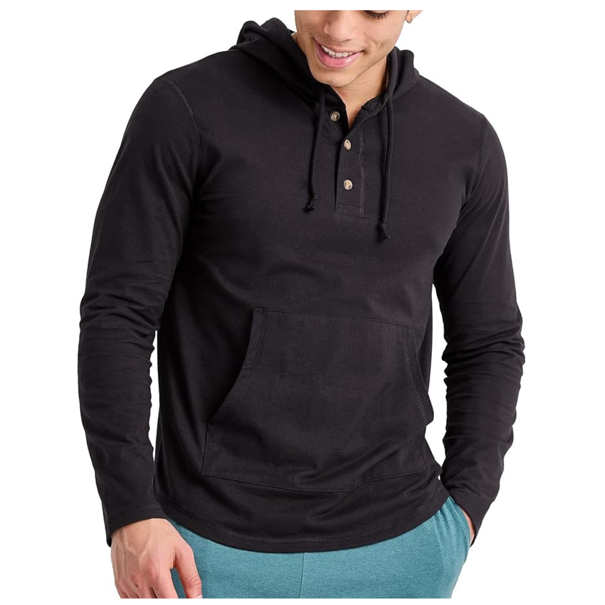 Hanes Men's Originals Tri-Blend Jersey T-Shirt Hoodie