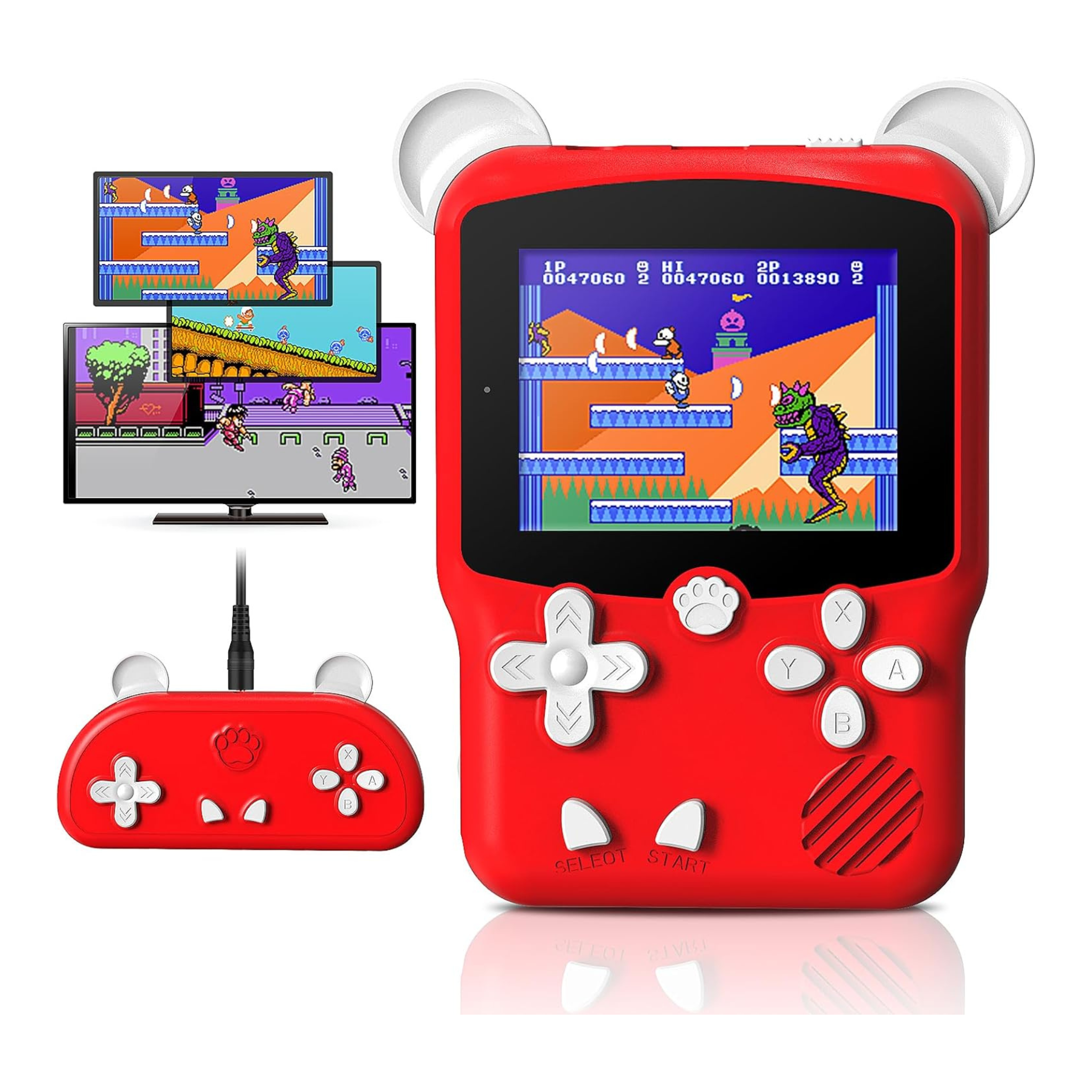Portable Handheld Game Console with 999 Classic Games