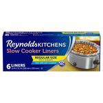 Reynolds Kitchens Slow Cooker Liners (Fits 3-8 Quarts), 6 Count