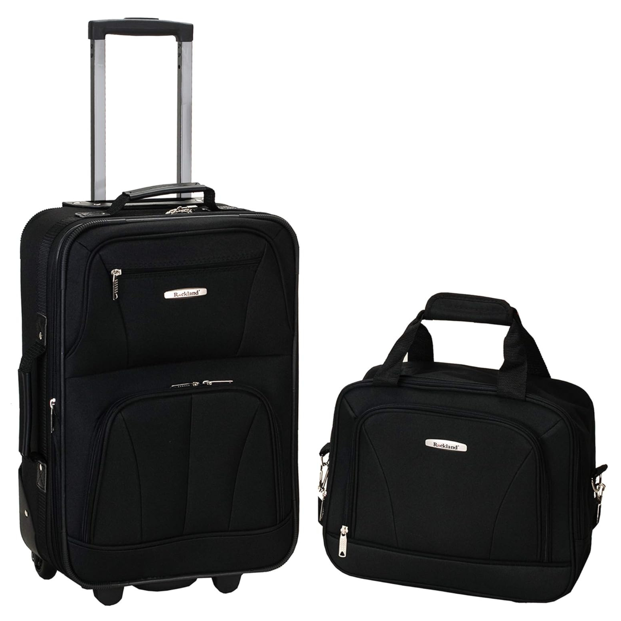 2-Piece Rockland Fashion Softside Upright Expandable Luggage Set