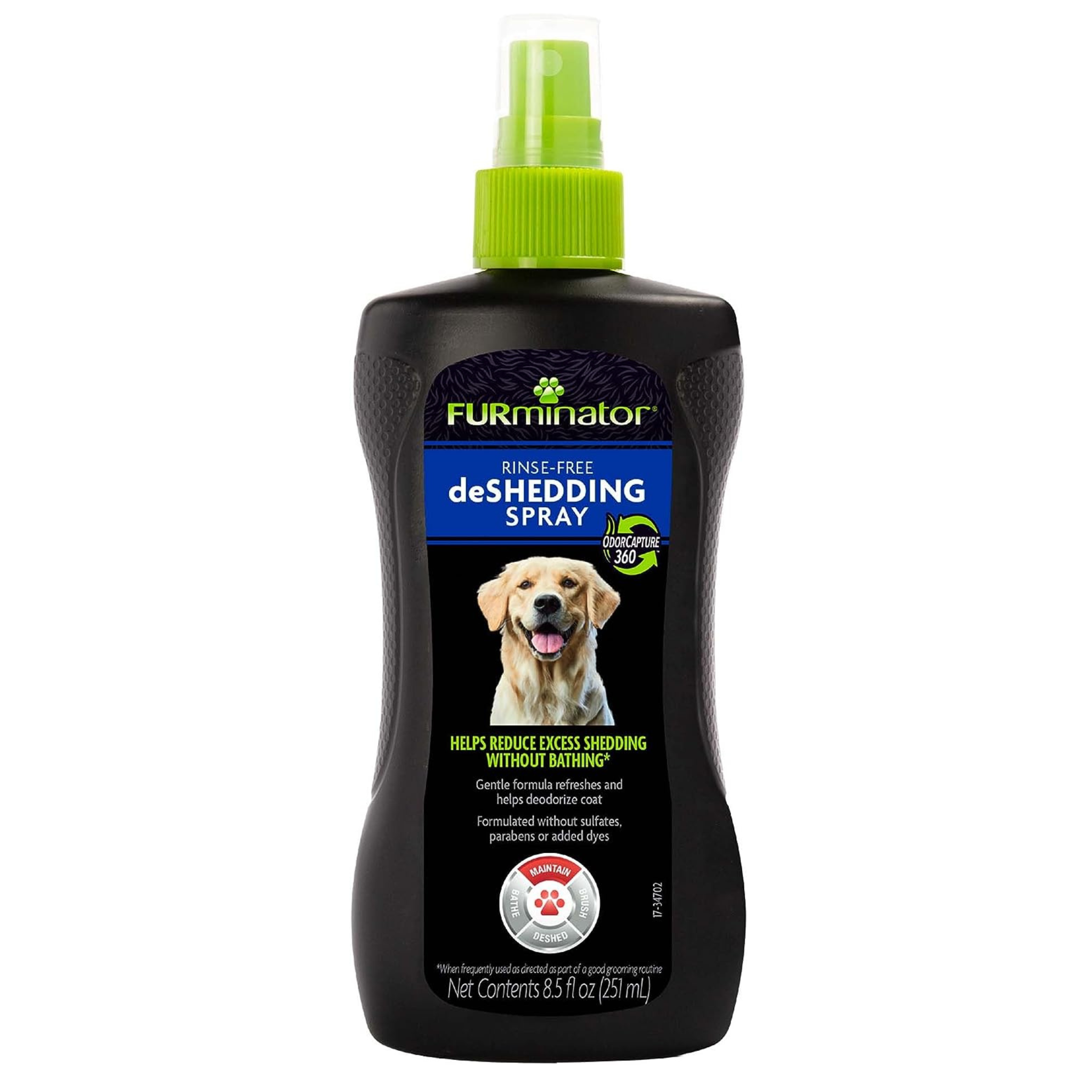 FURminator Rinse-Free deShedding Spray for Dogs