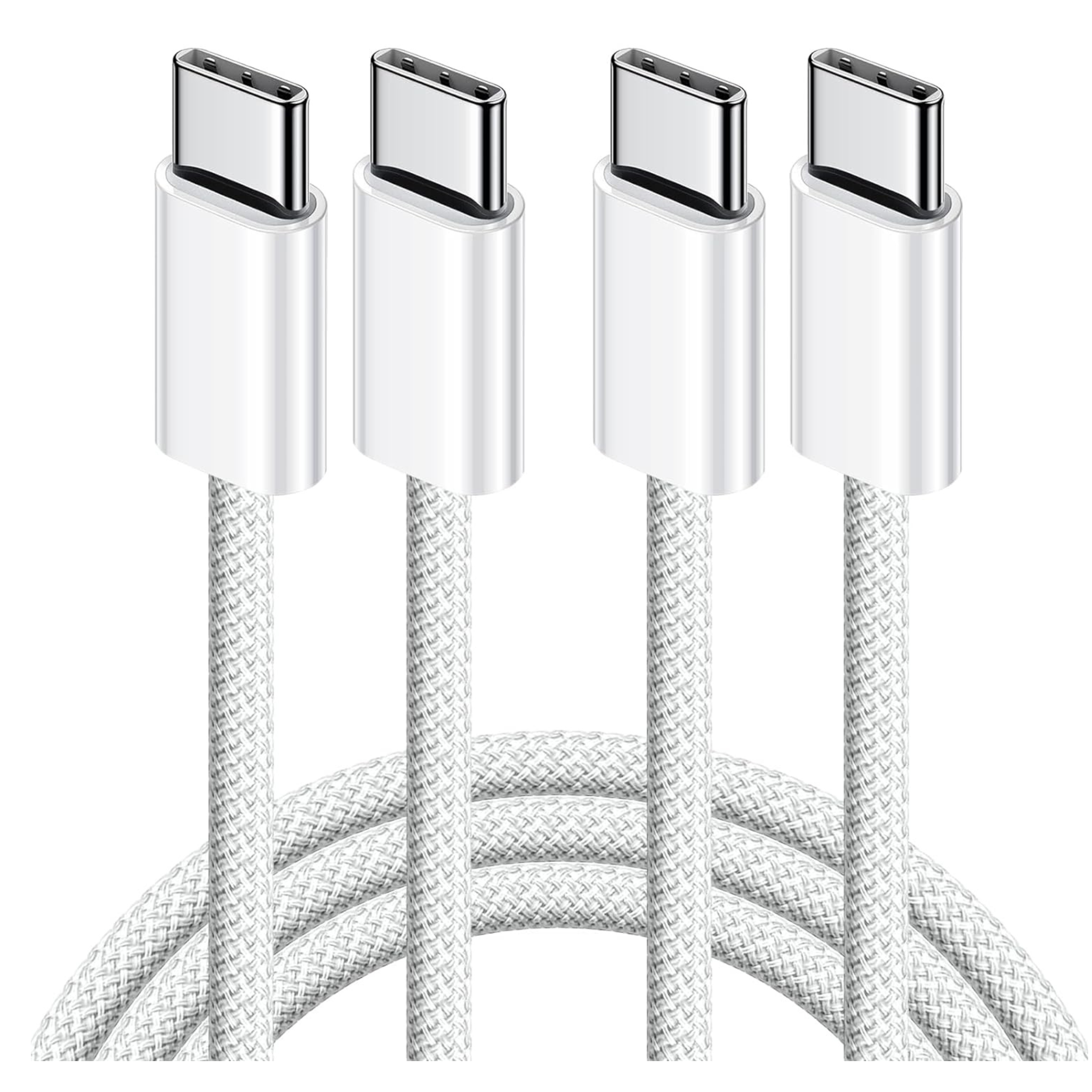 2-Pack 6ft 60W USB-C to USB-C Fast Charging Cord