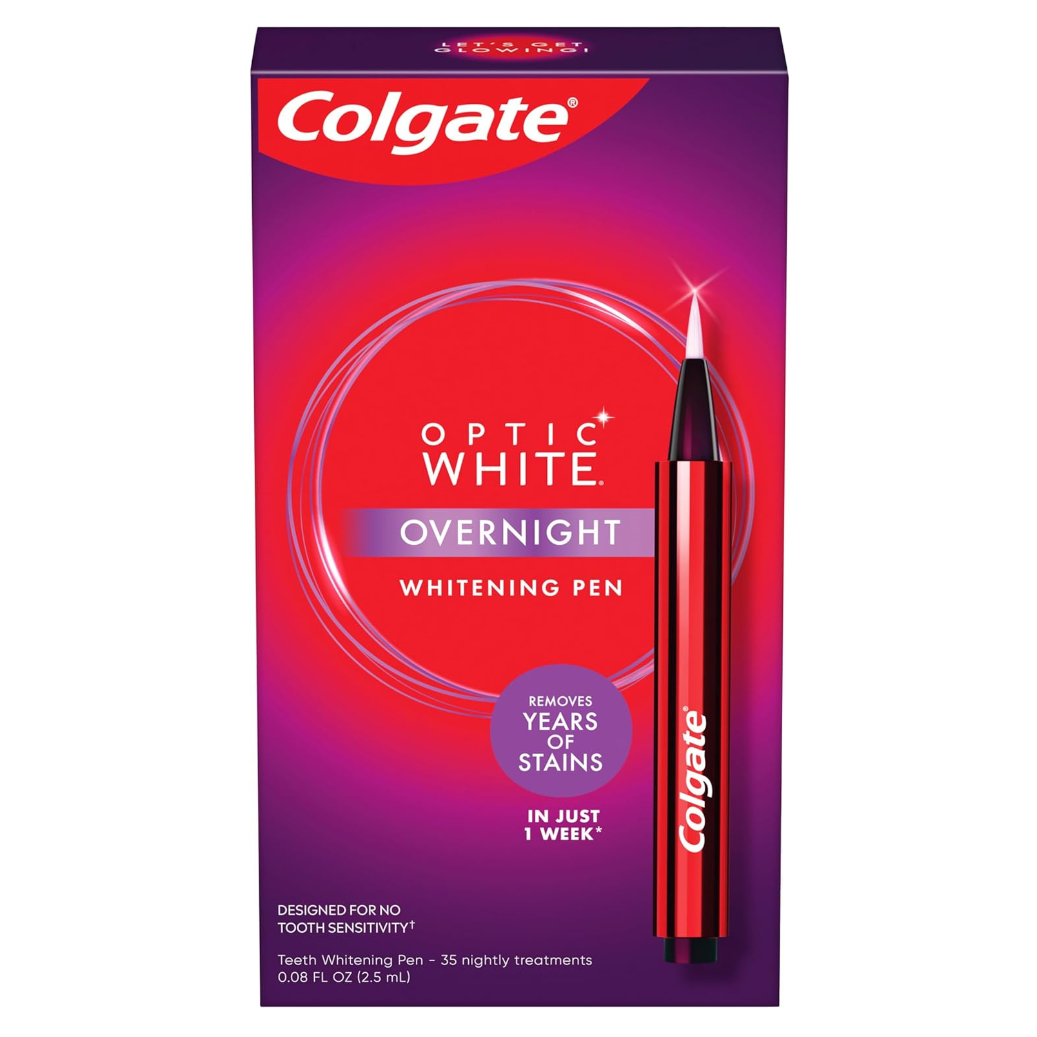 Colgate Optic White Overnight Teeth Whitening Pen (0.08 floz)