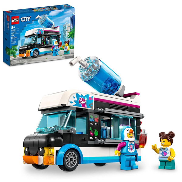 194-Piece LEGO City Penguin Slushy Van Building Set (60384)