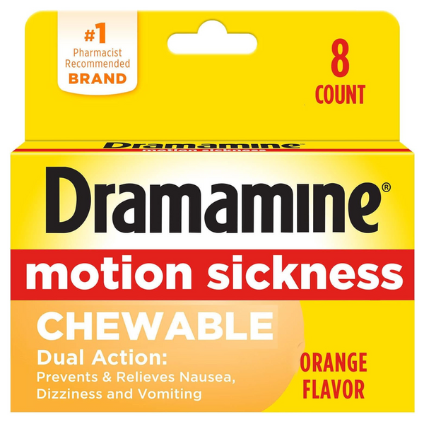 8-Count Dramamine Motion Sickness Chewable Tablet