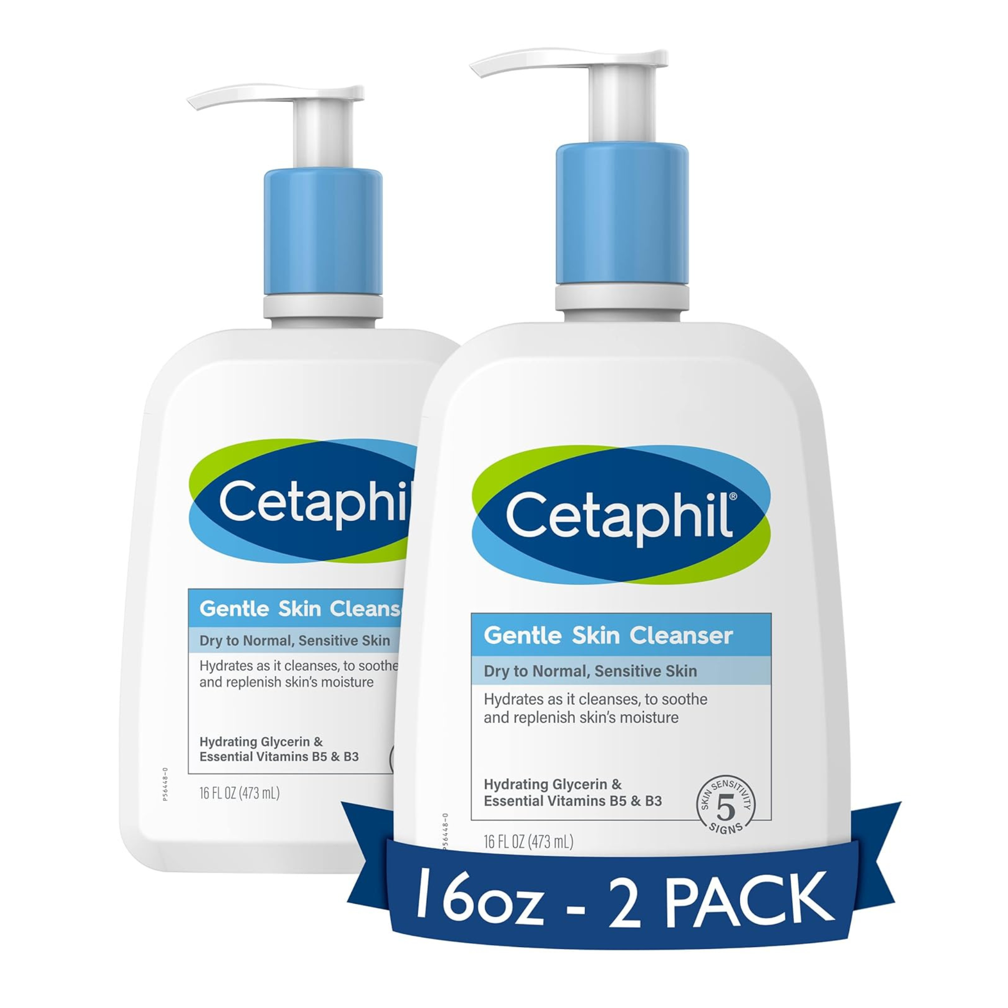 2-Pack 16-Oz Cetaphil Gentle Skin Cleanser