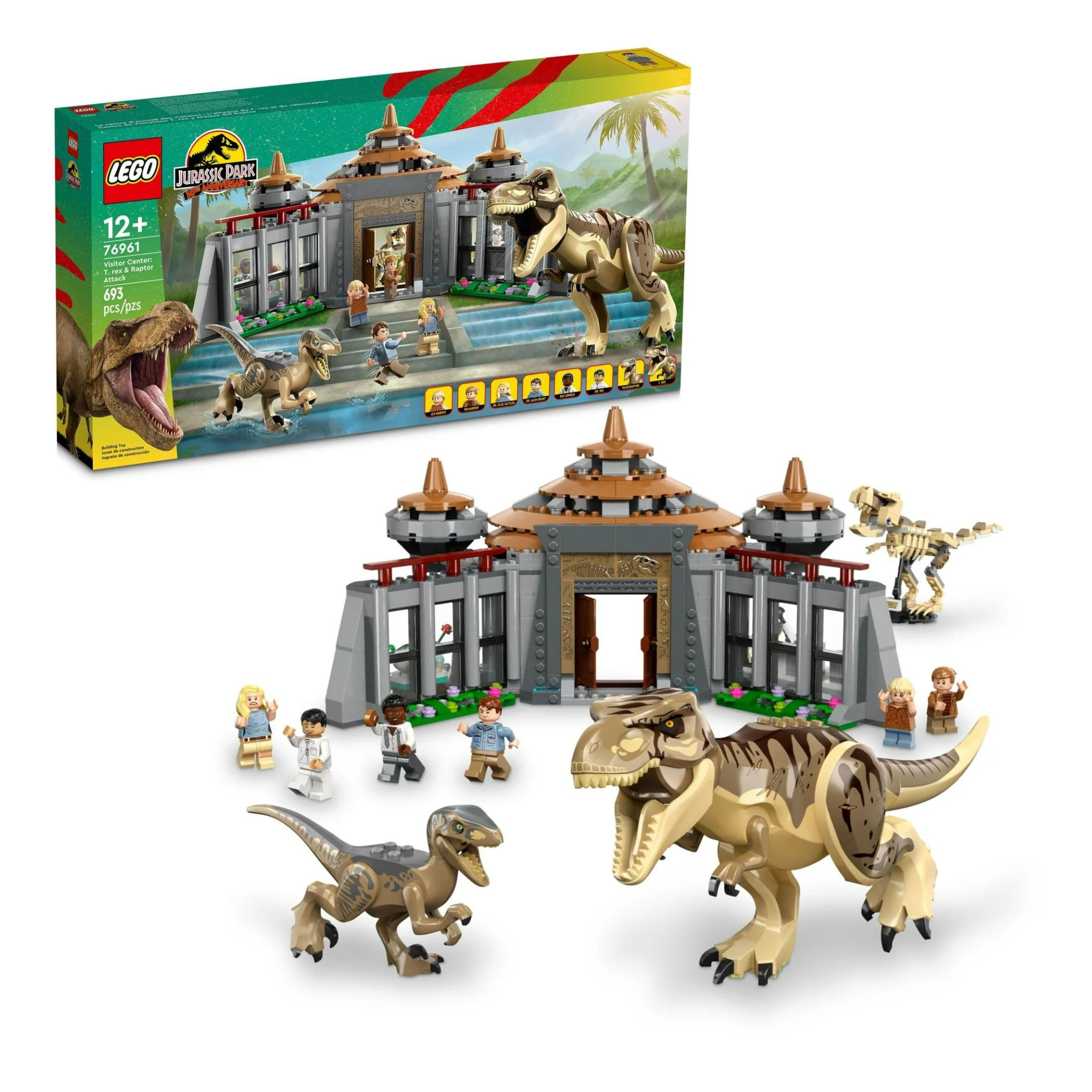 LEGO Jurassic Park Visitor Center: T. rex & Raptor Attack