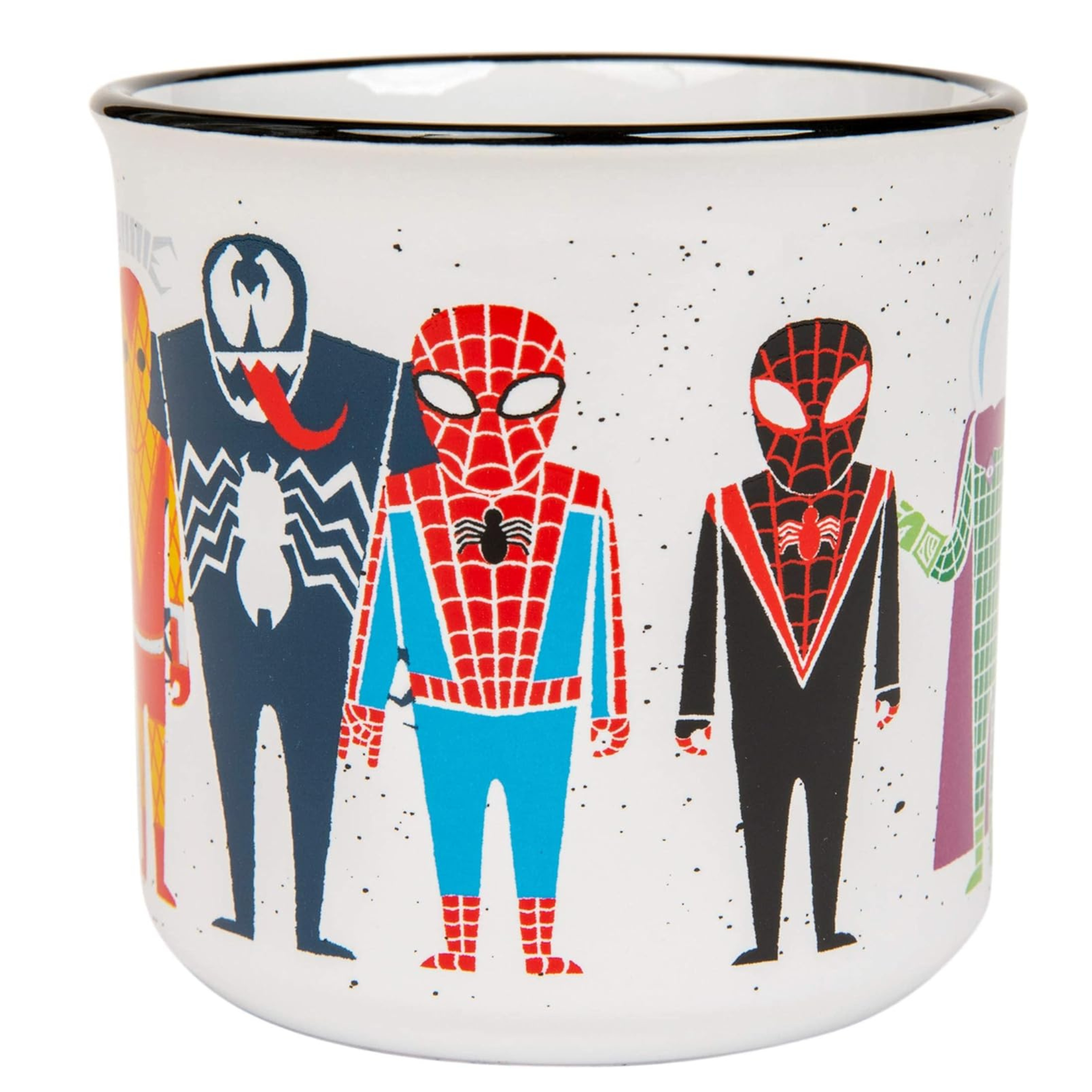 20-Oz Silver Buffalo Marvel Comics Spider-Man and Villains Ceramic Camper-Style Coffee Mug