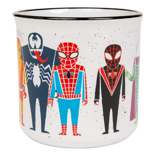 20-Oz Silver Buffalo Marvel Comics Spider-Man and Villains Ceramic Camper-Style Coffee Mug