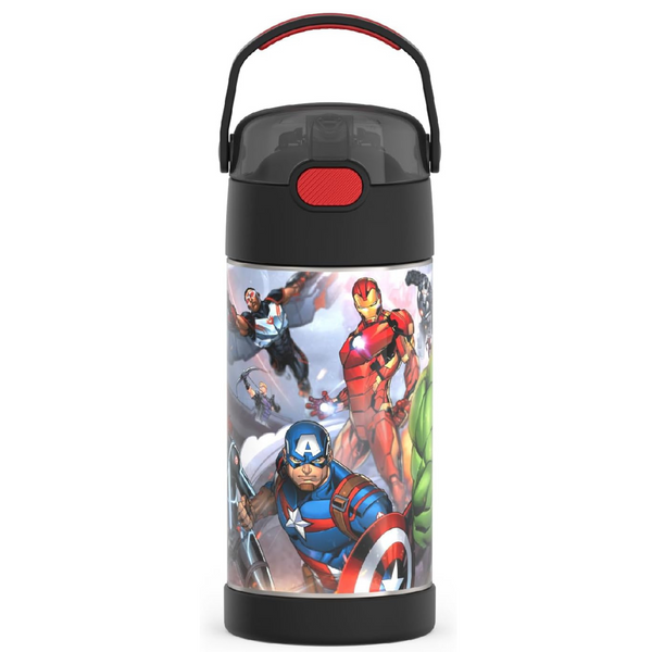 Thermos Funtainer Avengers Water Bottle With Straw