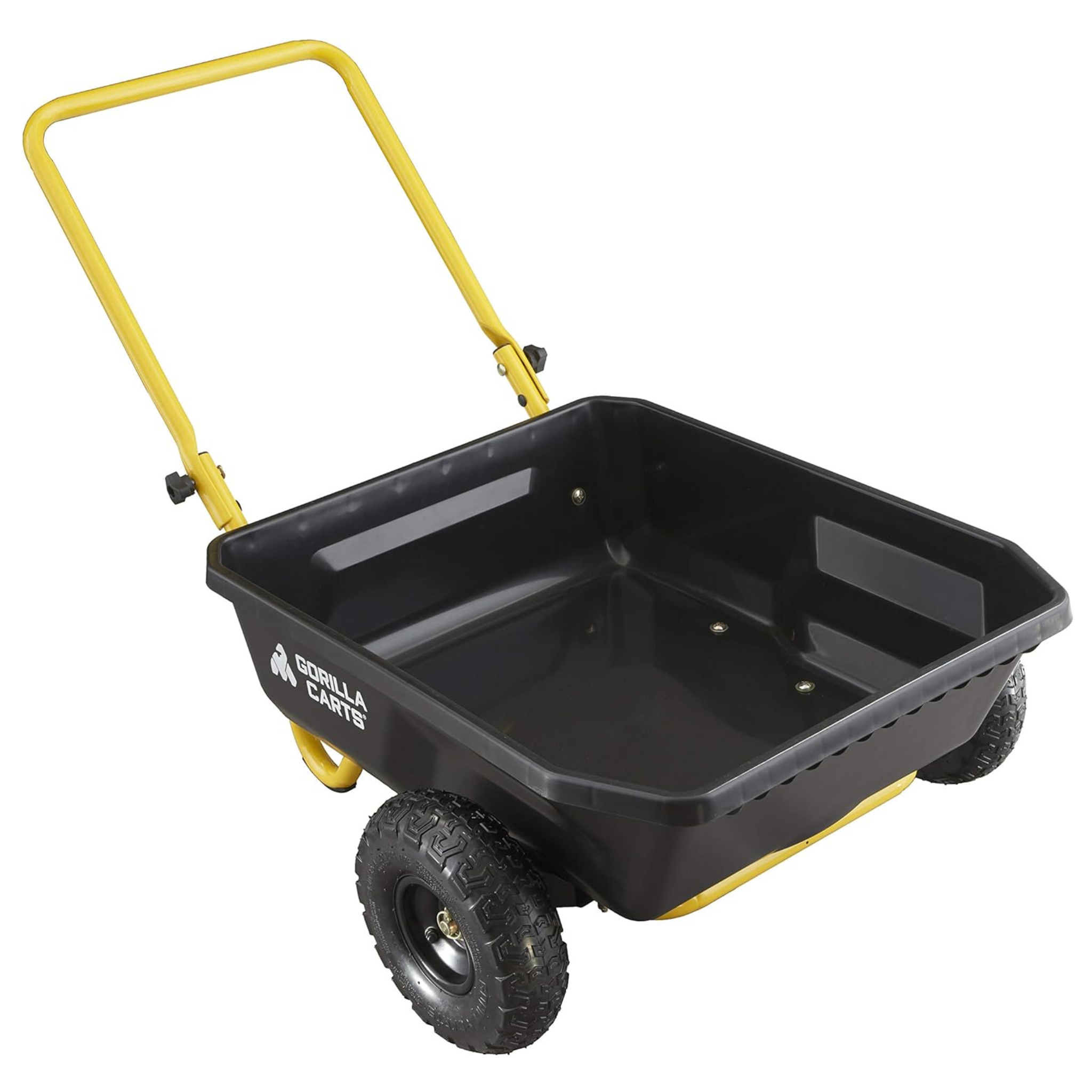 Gorilla Carts GCR-4 2-Wheel Poly Dump Cart Garden Wagon (4 cu ft)