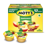 Mott’s Apple & Cinnamon Variety Pack Applesauce, 4 oz cups, 36 count