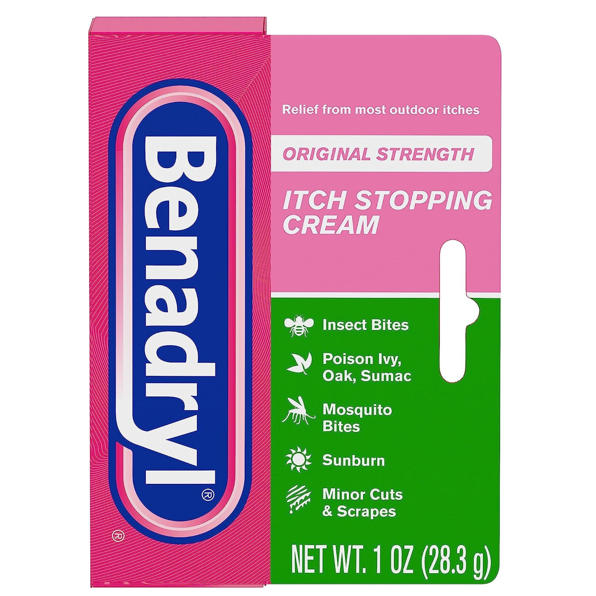 Benadryl Original Strength Itch Stopping Anti-Itch Cream (1 Oz)