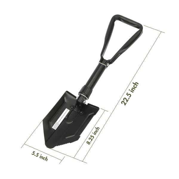 Ozark Trail Heavy Duty Steel Folding Shovel (Black)