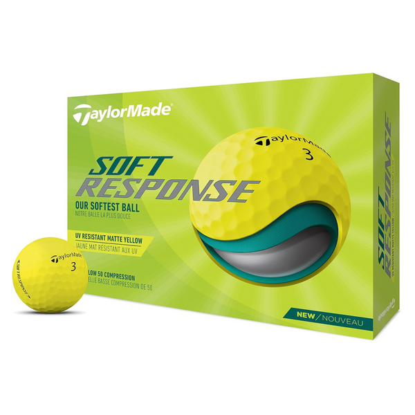 12-Count TaylorMade Soft Response Golf Balls (Yellow)