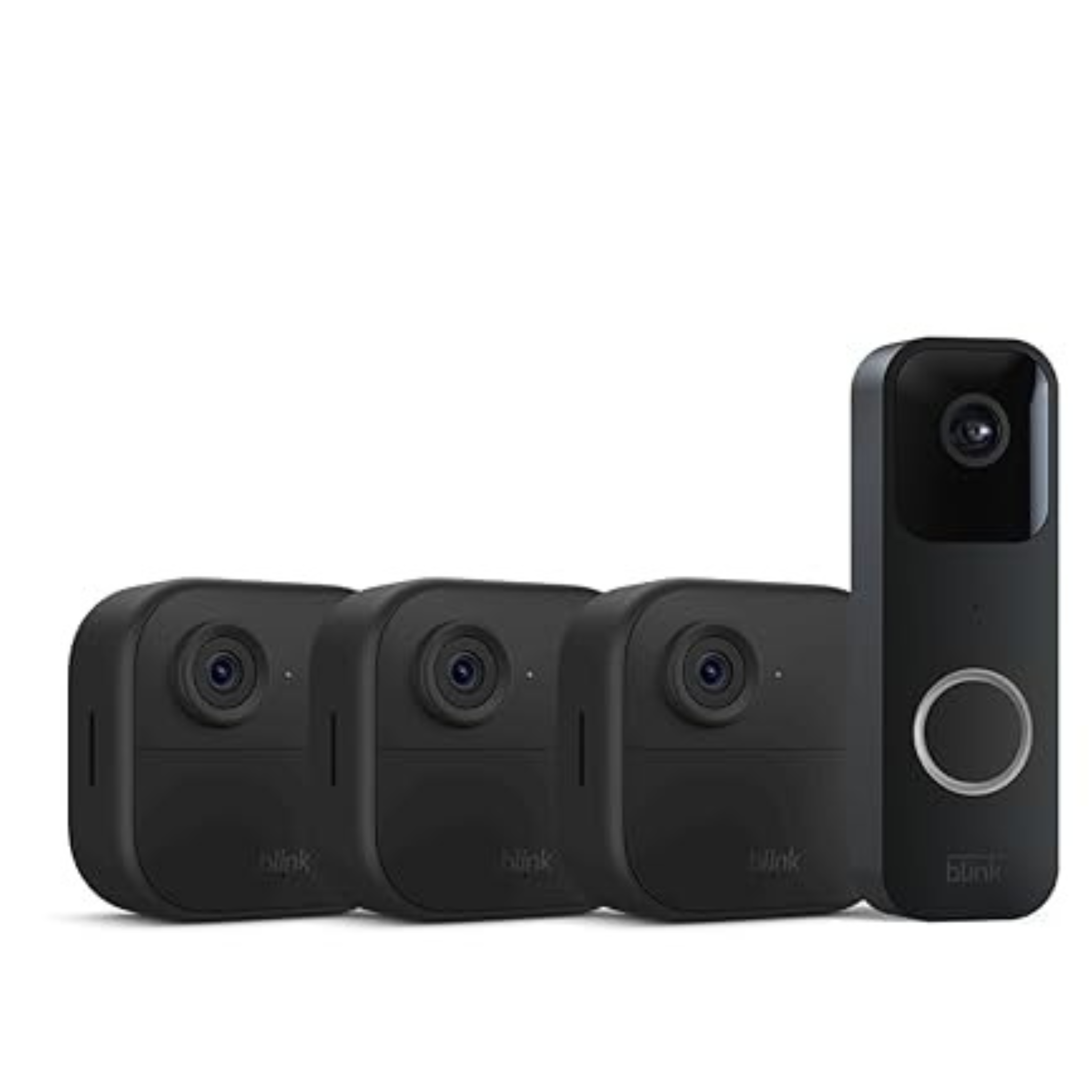 Blink Video Doorbell + 3 Outdoor Smart Security Cameras (4th Gen) with Sync Module 2