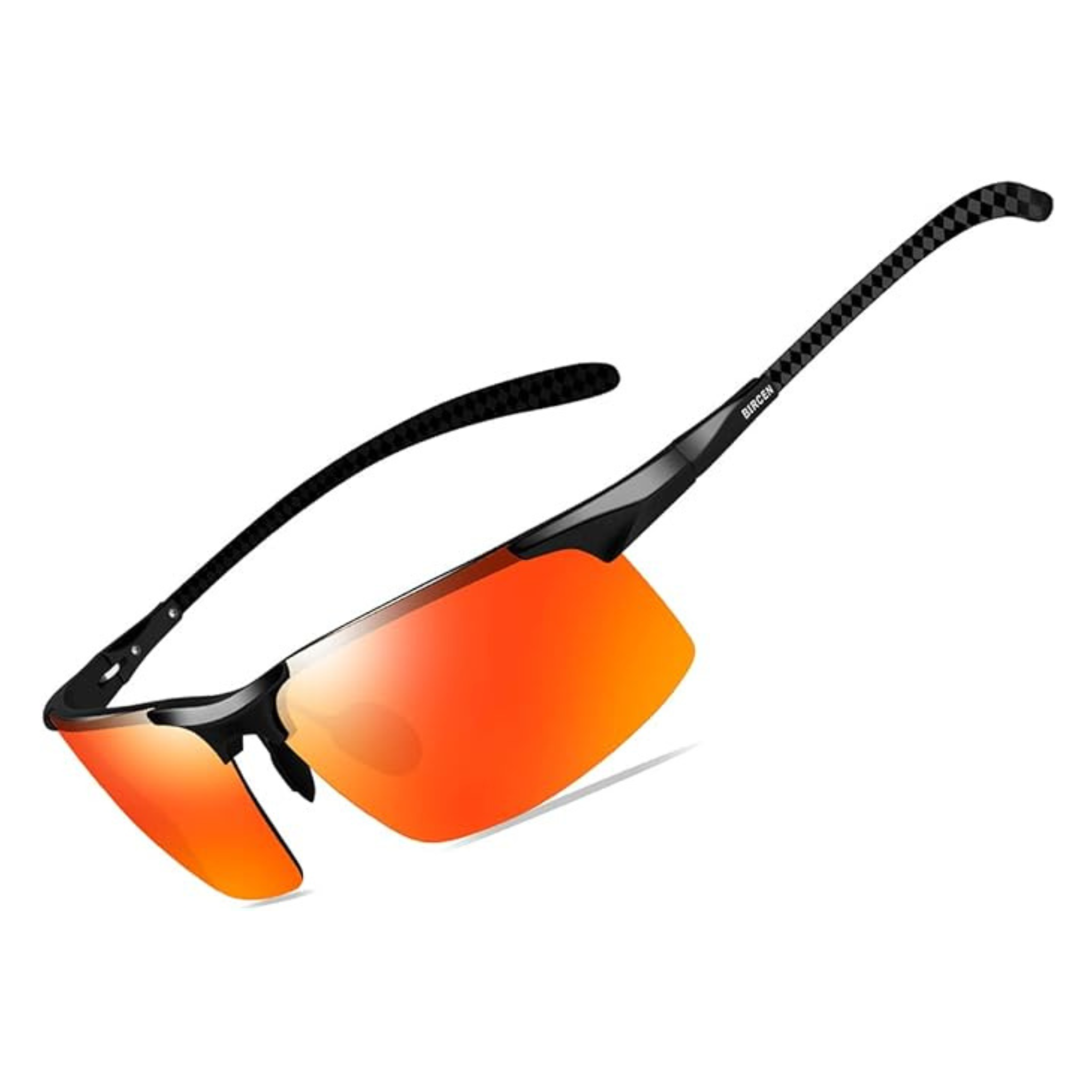 Bircen Mens Carbon Fiber Polarized Sunglasses