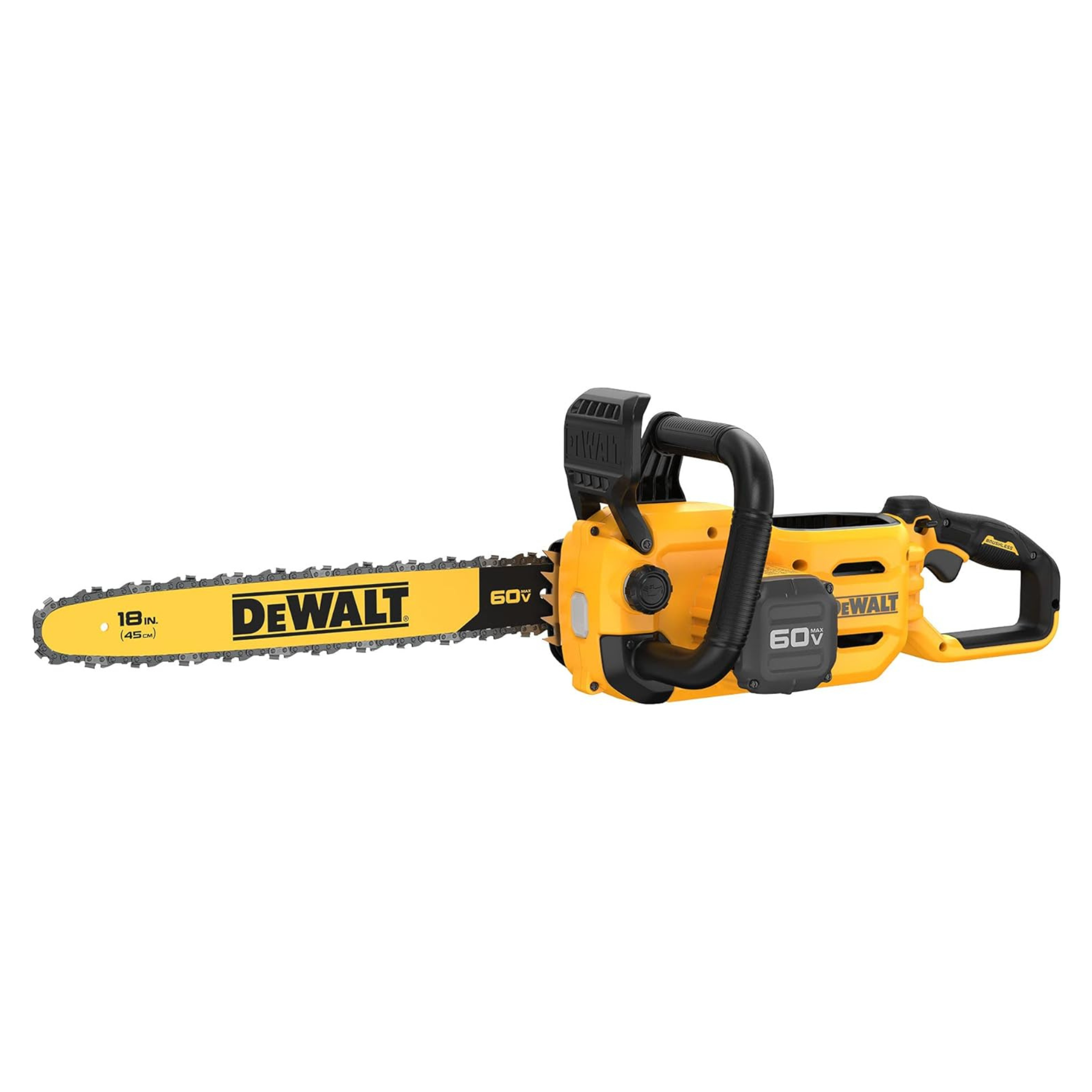 DEWALT 18" 60V MAX Cordless Chainsaw (Tool Only, DCCS672B)
