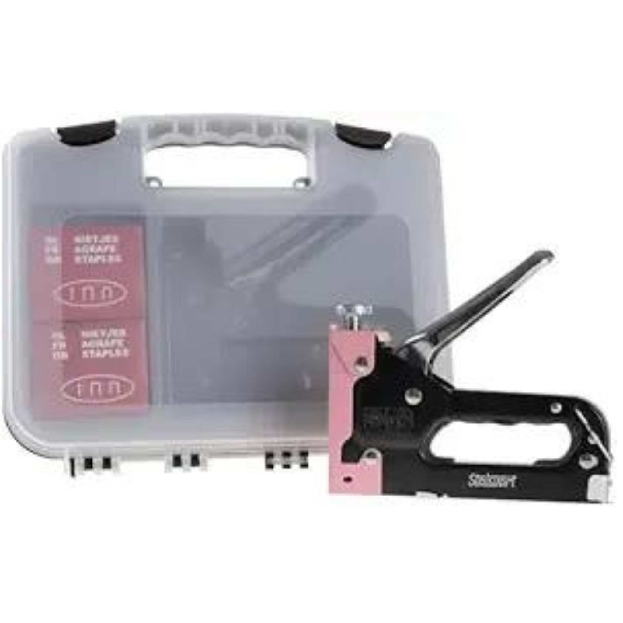 Staple Gun with 600 Staples & Carrying Case