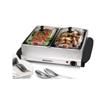 Elite Gourmet Dual Tray Buffet Server