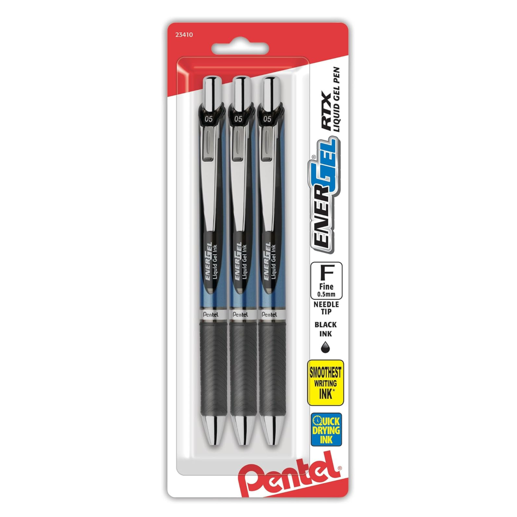 3-Pack Pentel EnerGel Deluxe RTX Retractable Pens