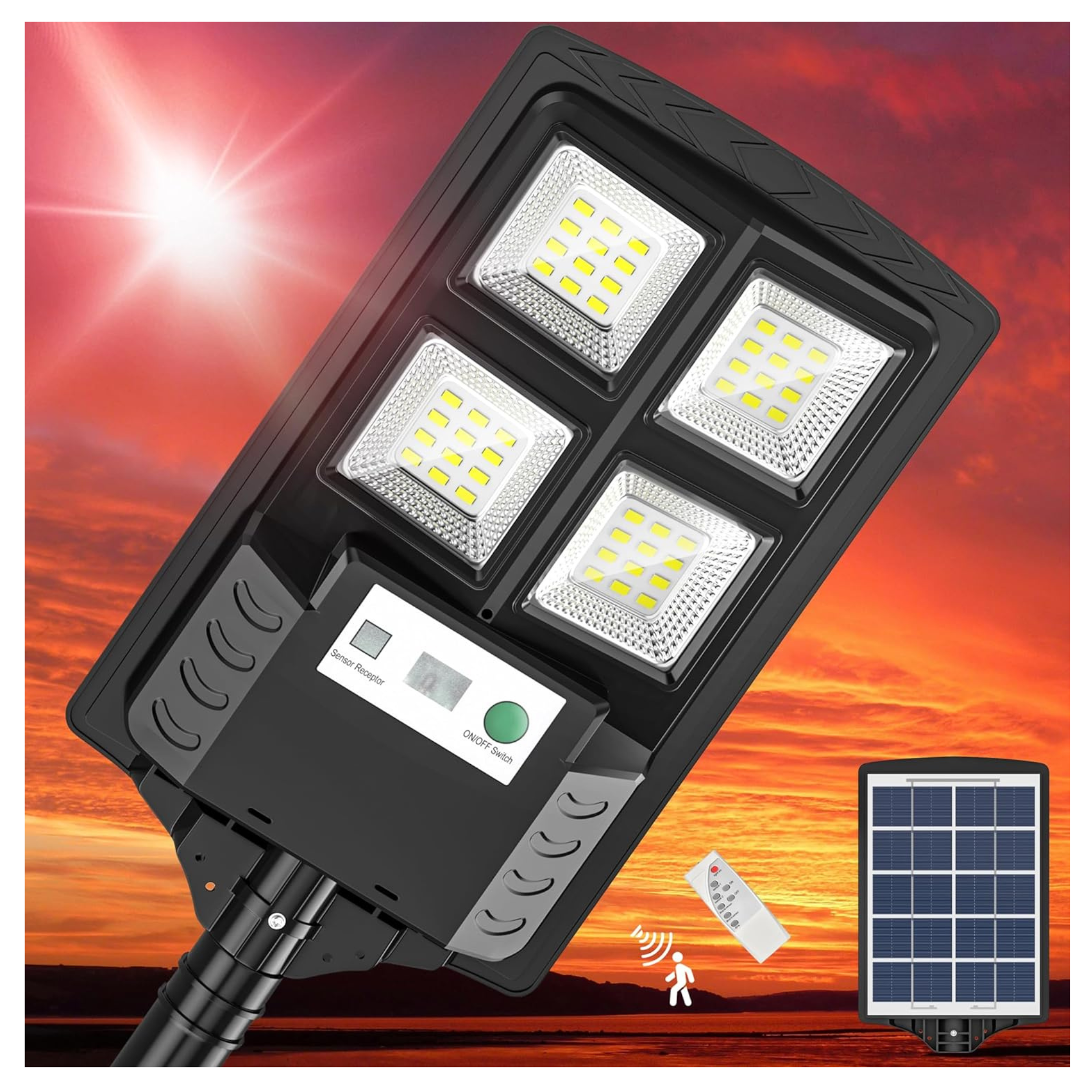 Okpro 48-LED Solar Flood Light