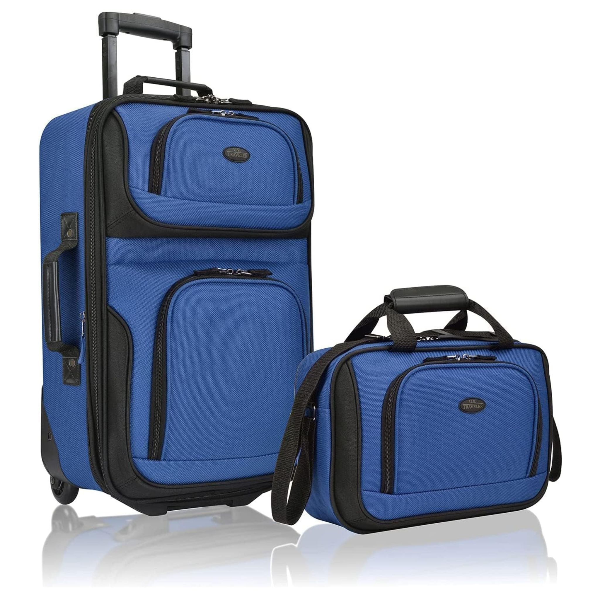 2-Piece U.S. Traveler Rio Rugged Fabric Luggage with 2 Wheel