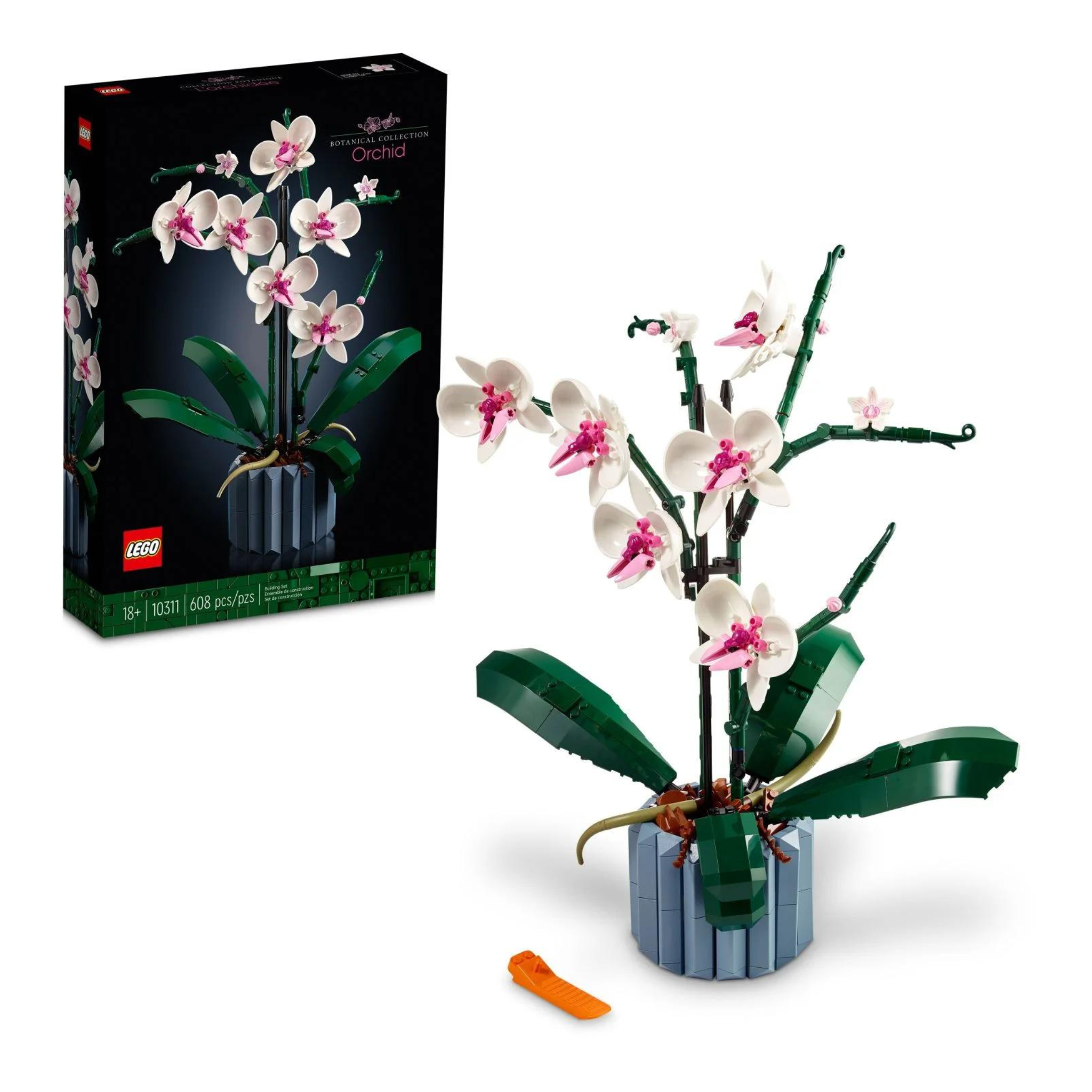 LEGO Icons Orchid 10311 Artificial Plant Building Set w/ Flowers