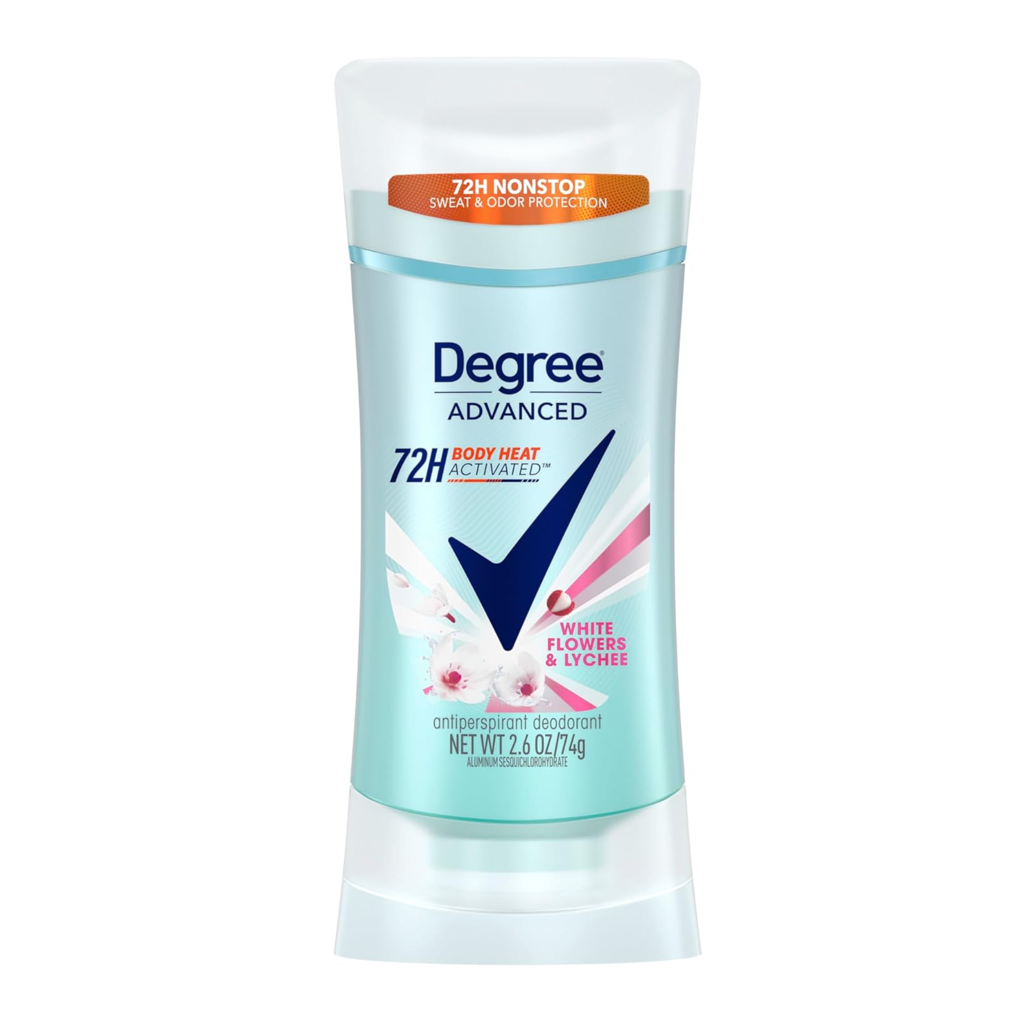 Degree Advanced Antiperspirant Deodorant White Flowers & Lychee 2.6 oz