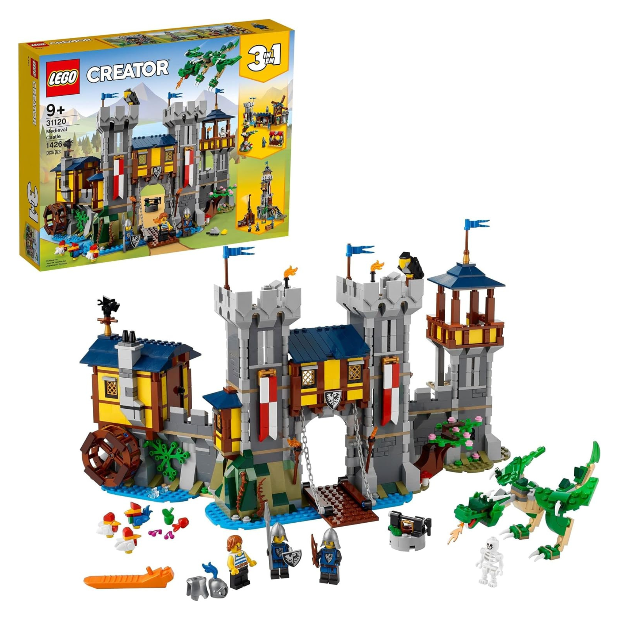 LEGO Creator 3-in-1 Medieval Castle 31120 Building Kit