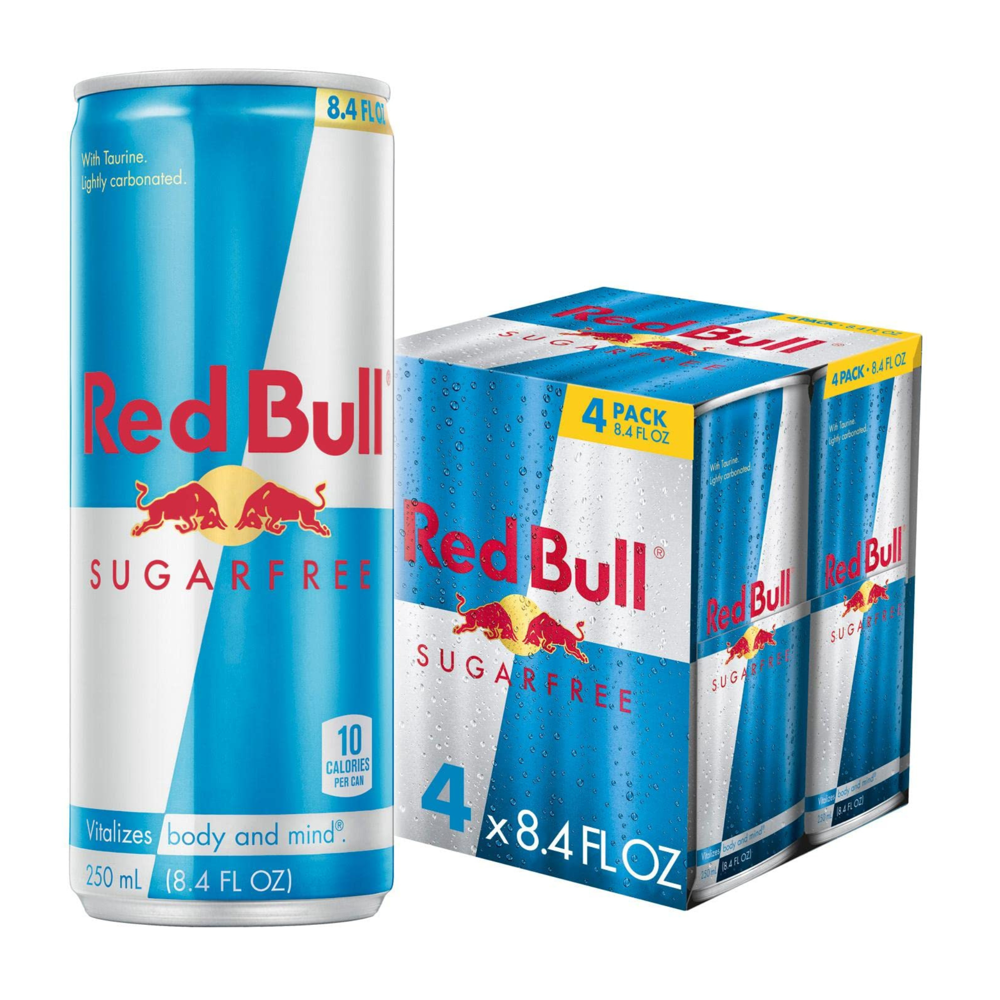 4-Pk Red Bull Energy Drink, Sugar Free, 8.4 Fl Oz