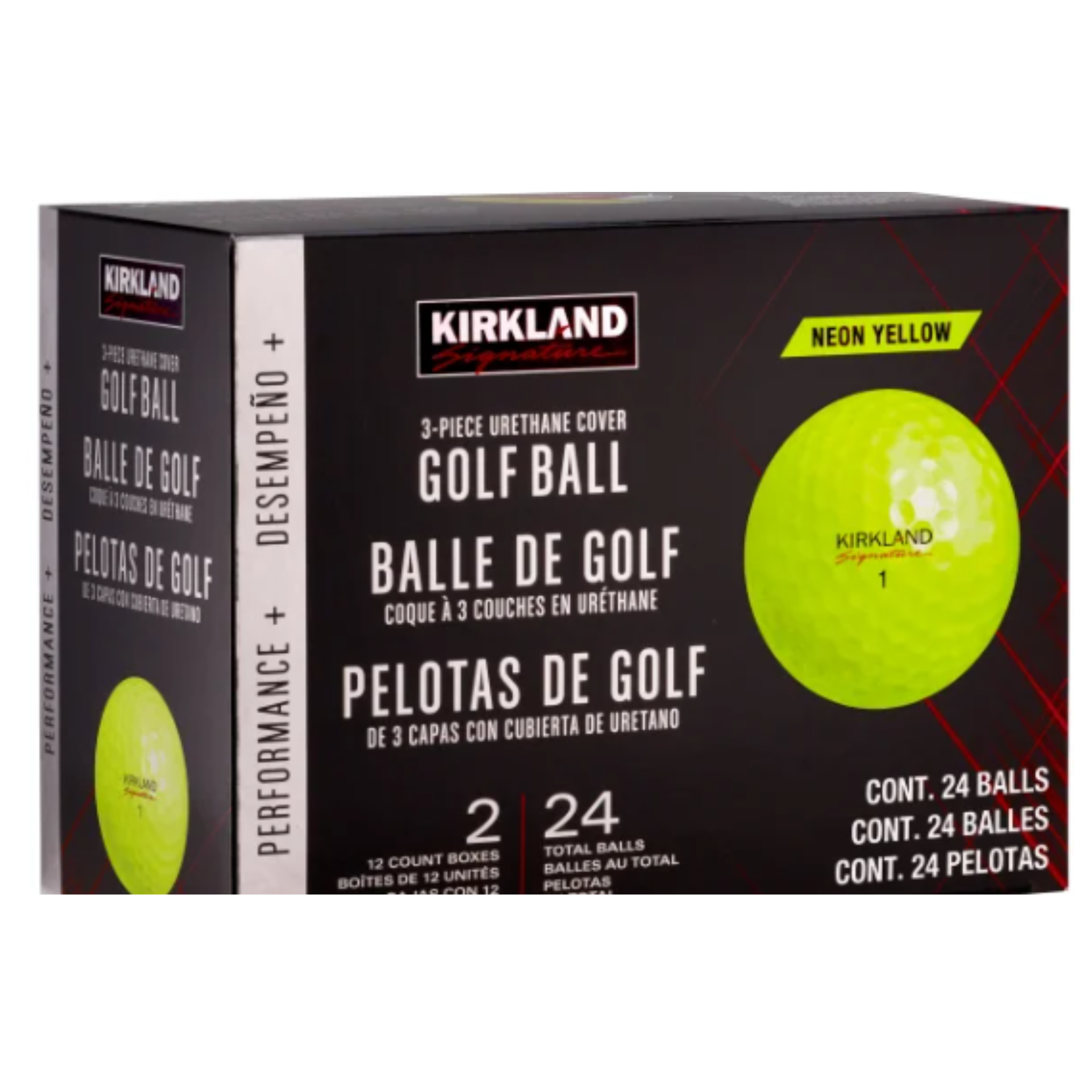 24-Count Kirkland Signature Golf Balls (Neon Yellow or White)
