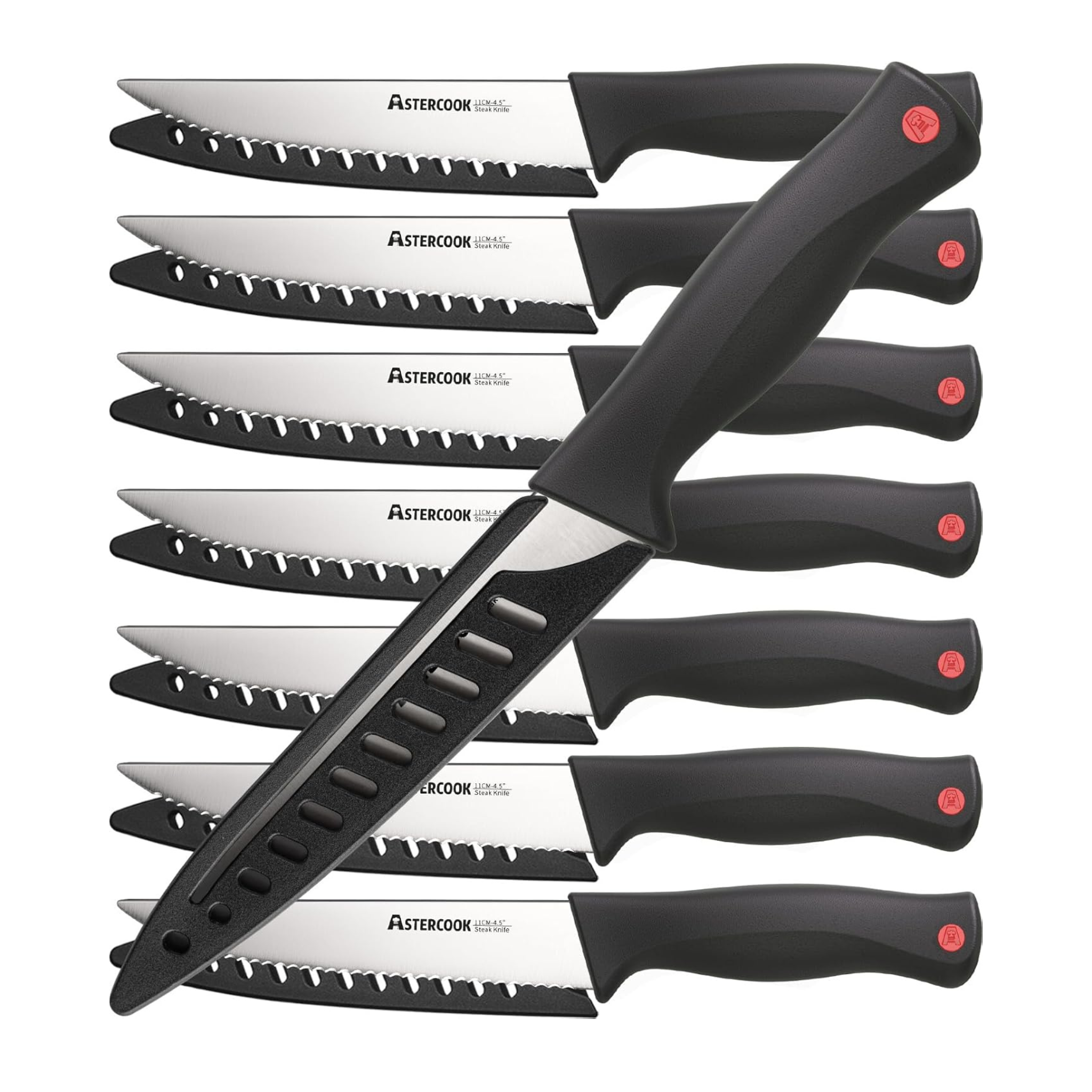Set of 8 Steak Knives with Sheath