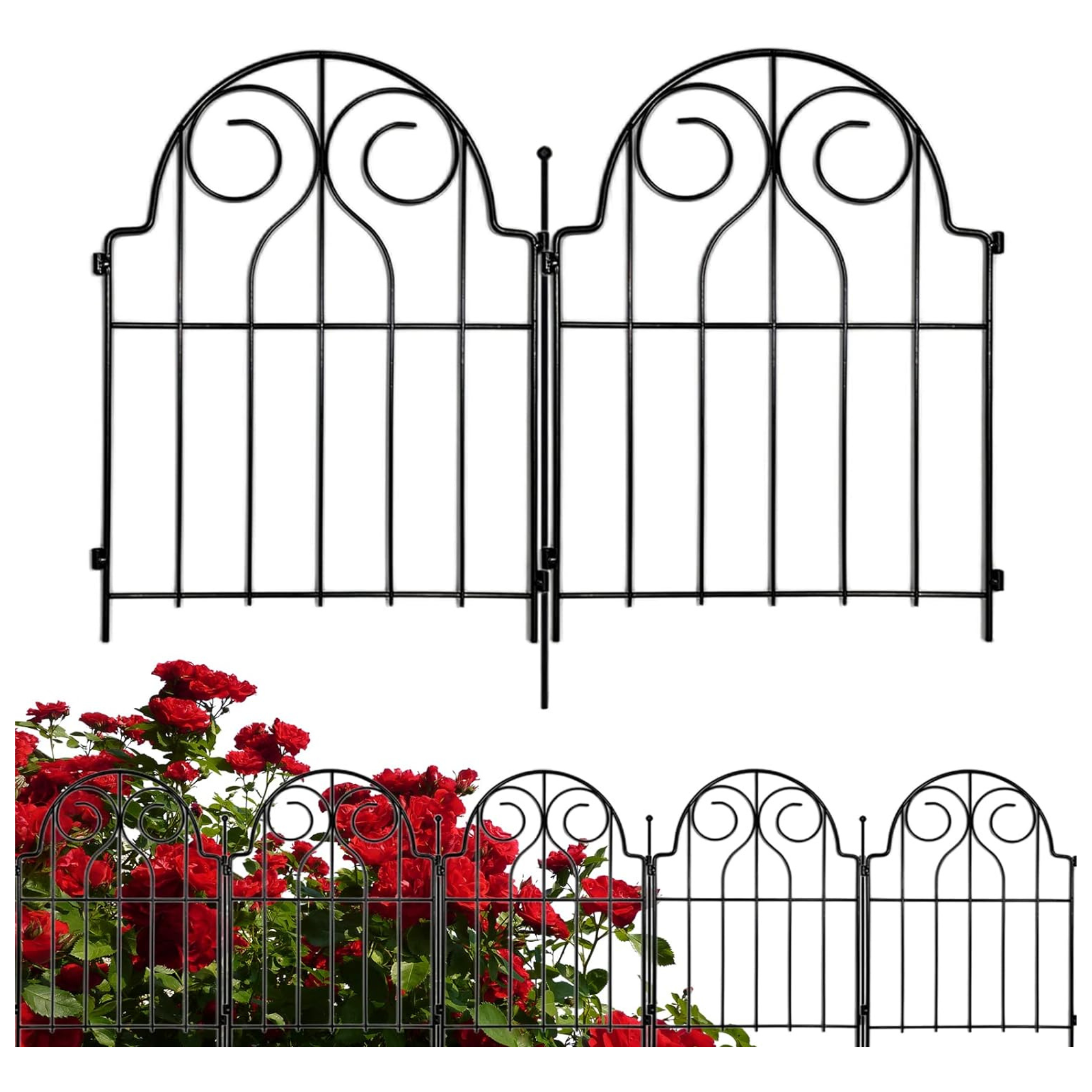 10-Panel Samamixx Decorative Garden Fence