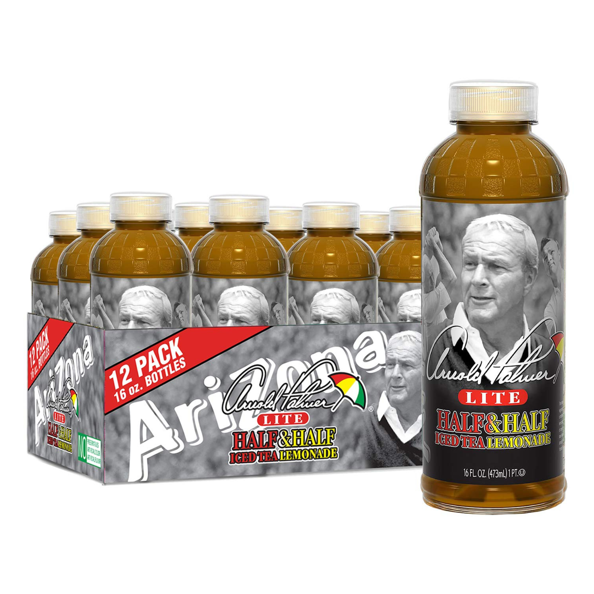 12-Pk Arizona Half & Half Iced Tea and Lemonade Arnold Palmer 16 Oz Bottles