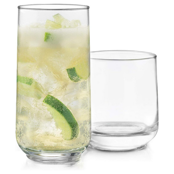 16-Piece Libbey Ascent Tumbler & Rocks Glass Set