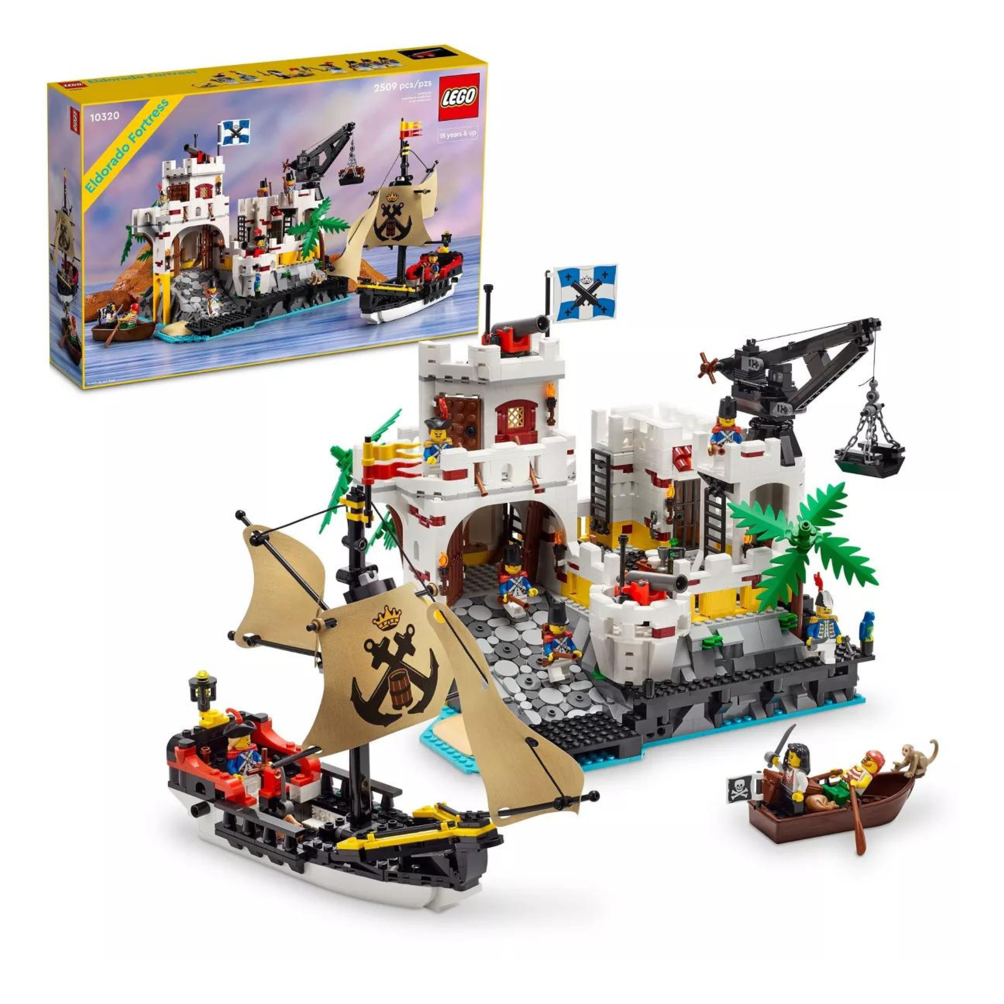 LEGO Sets: 2509-Piece Eldorado Fortress w/ Pirate Ship
