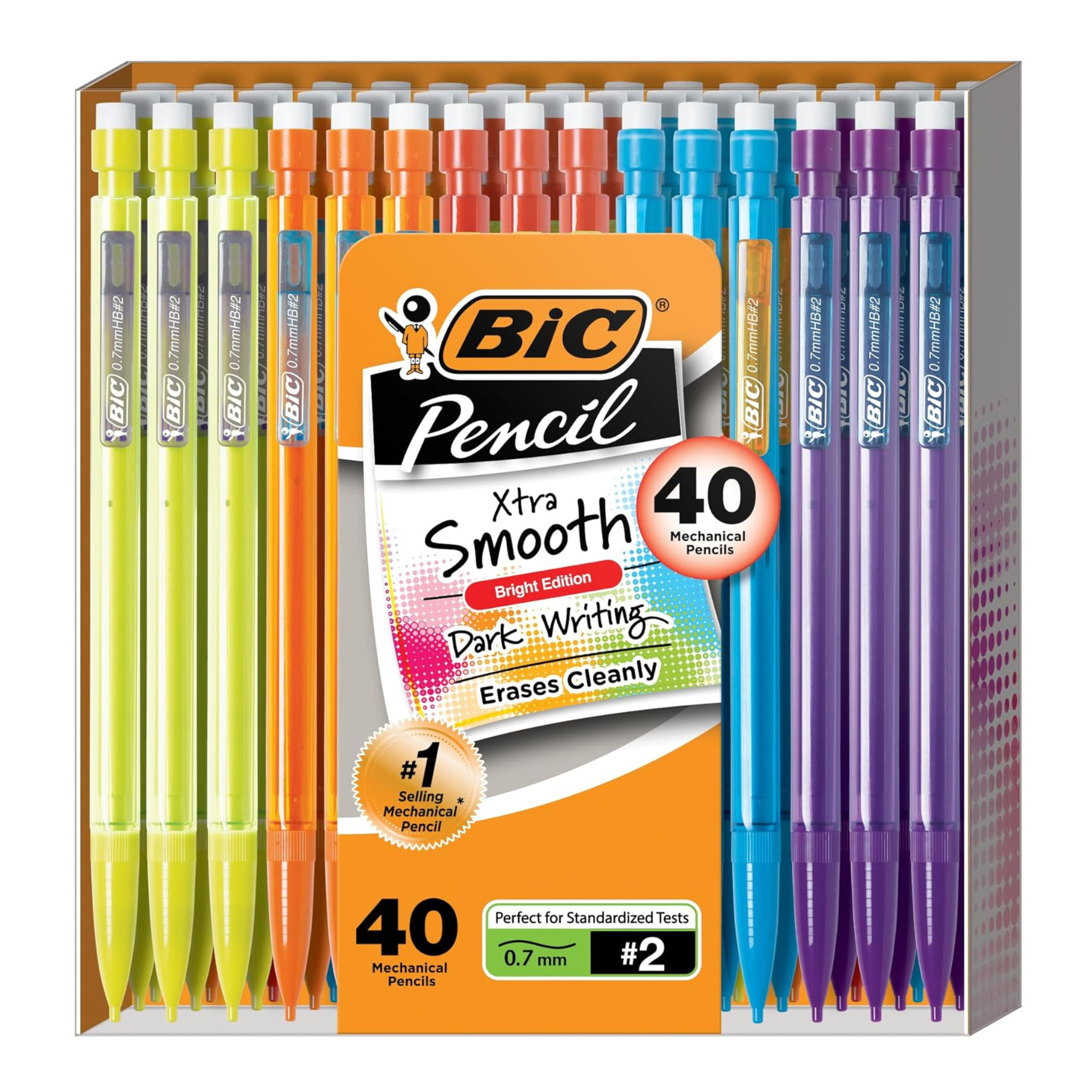 BIC Xtra-Smooth Mechanical Pencils, Medium Point (0.7mm), 40-Count