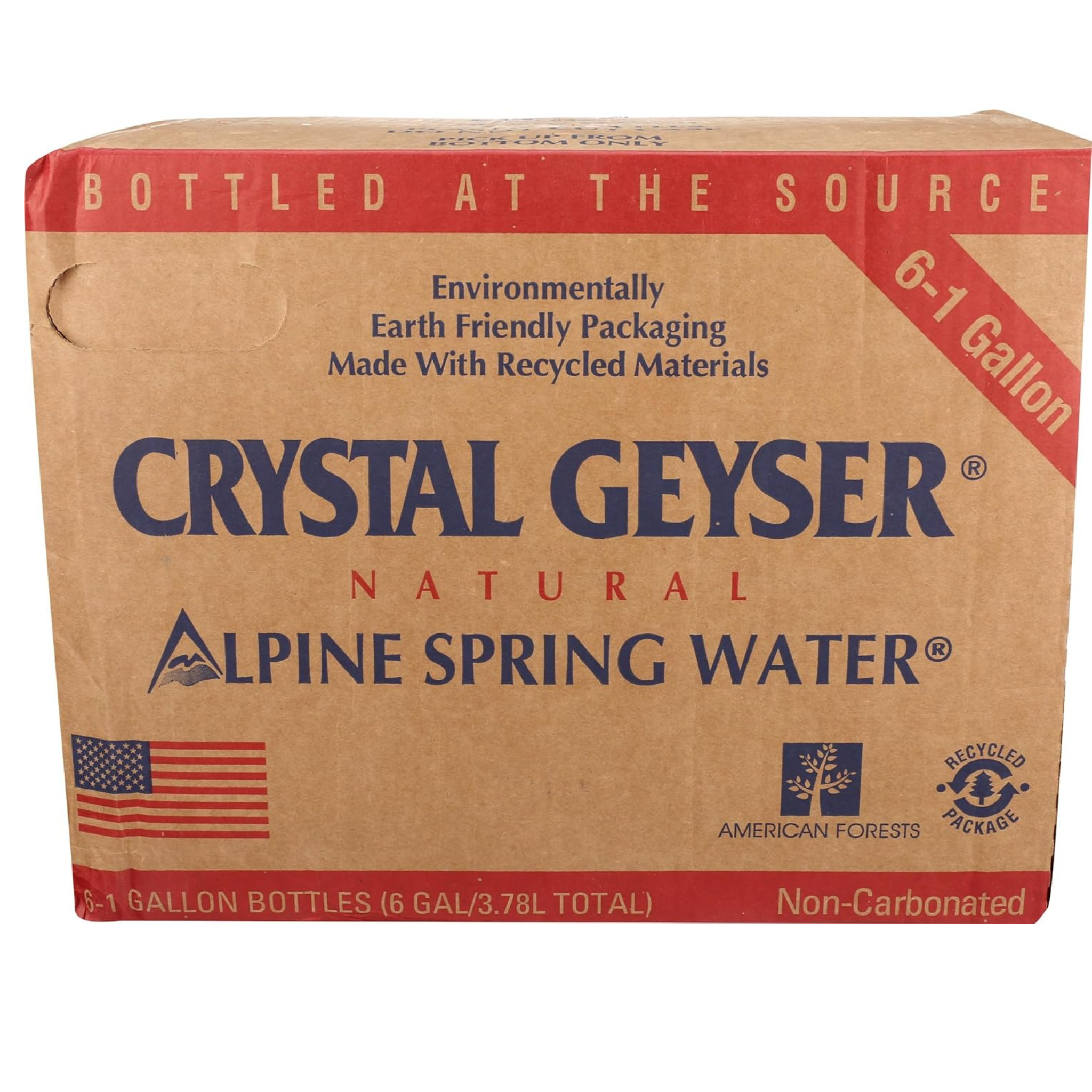 6 Bottles of Crystal Geyser Natural Alpine Spring Water