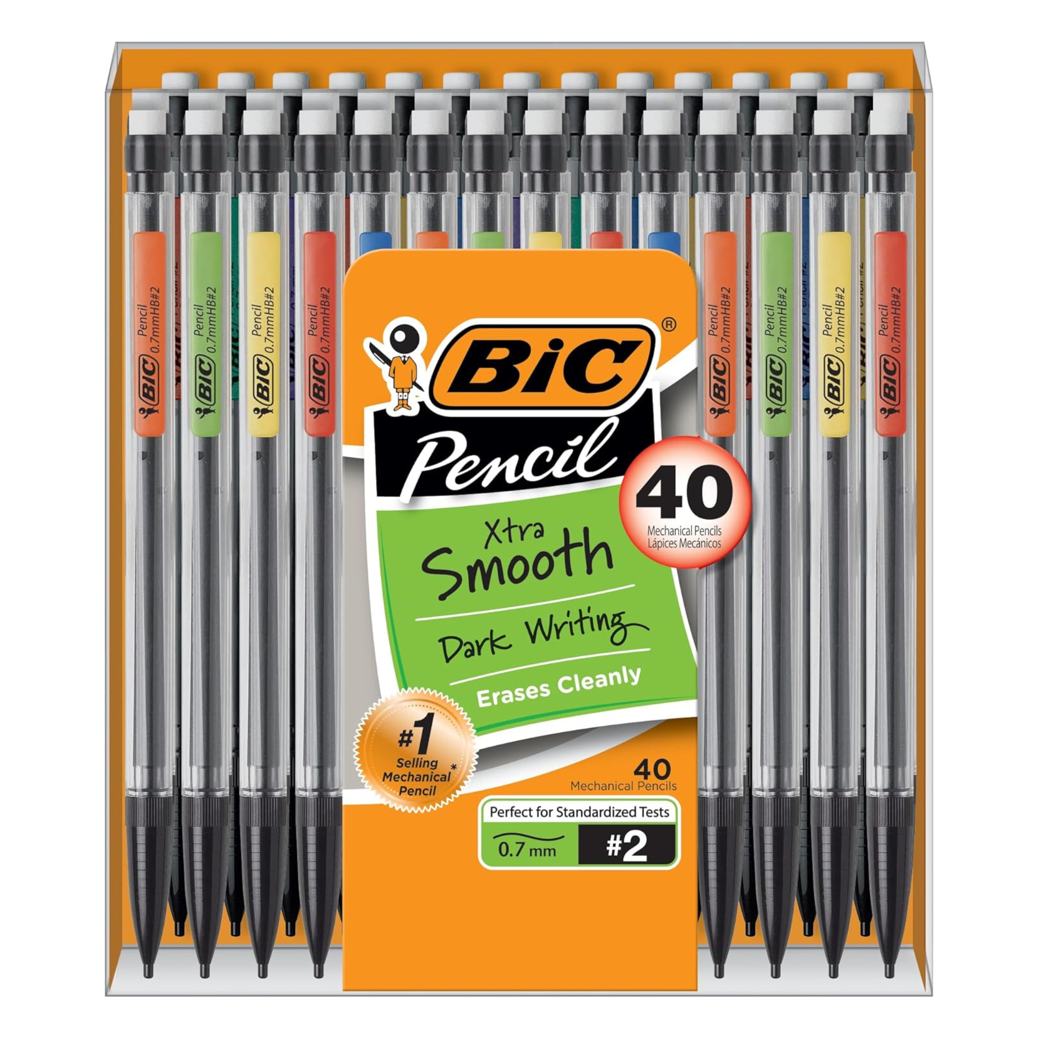 BIC Xtra-Smooth Mechanical Pencils, Medium Point, 0.7mm (40-Count)