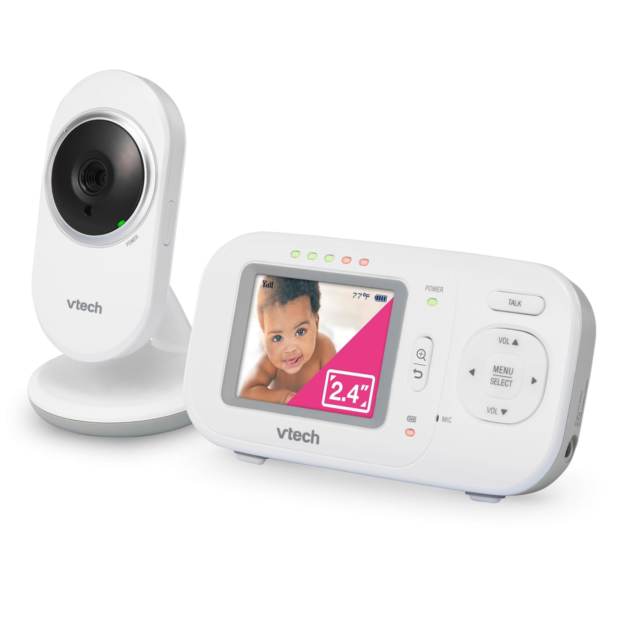VTech Baby Monitor, 2.4-Inch Screen with Fixed Camera